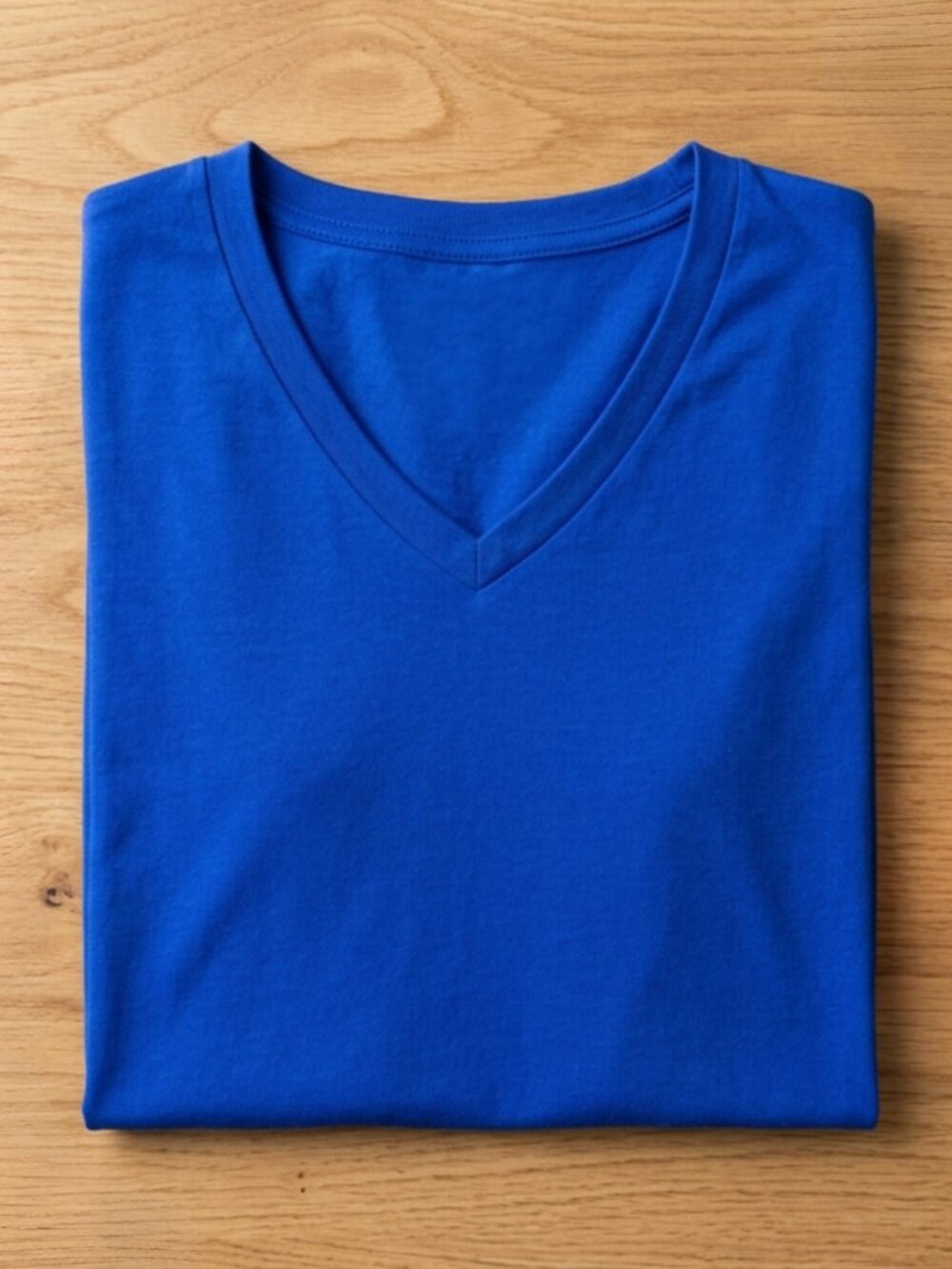 Studio 33 Women’s Plain Royal Blue V-Neck Short Sleeve Basic Casual T-Shirt S-XL
